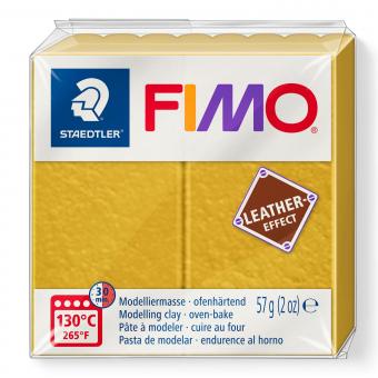 Pasta Fimo leather efect ochre Cod 8010-179