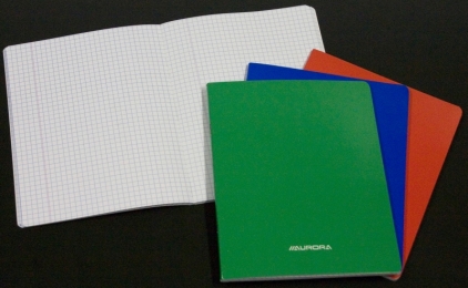Caiet A5, 36 file - 80g/mp, liniat stanga, coperta carton laminat, AURORA - matematica