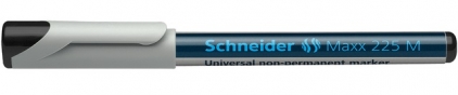 Universal non-permanent marker SCHNEIDER Maxx 225 M, varf 1mm - negru