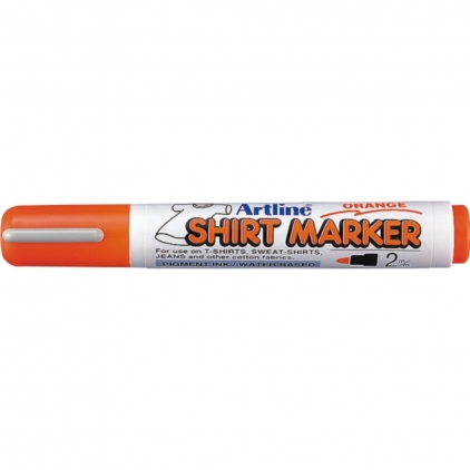 T-Shirt marker ARTLINE, corp plastic, varf rotund 2.0mm - portocaliu