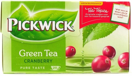 Ceai PICKWICK GREEN - verde cu merisor - 20 x 1,5 gr./pachet