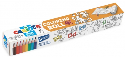 CARIOCA Coloring Roll, 30 x 198 cm/rola, hartie autoadeziva - ABC