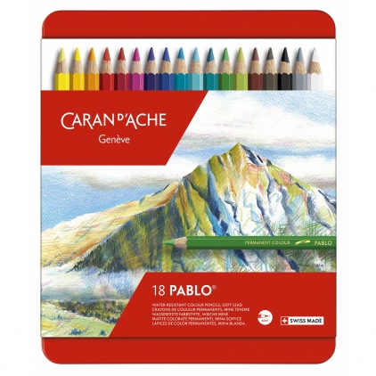 Set 18 Creioane Colorate Carandache Pablo Pencil