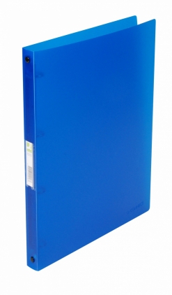 Caiet mecanic 4 inele - D16mm, coperti flexibile PP, Q-Connect - albastru transparent