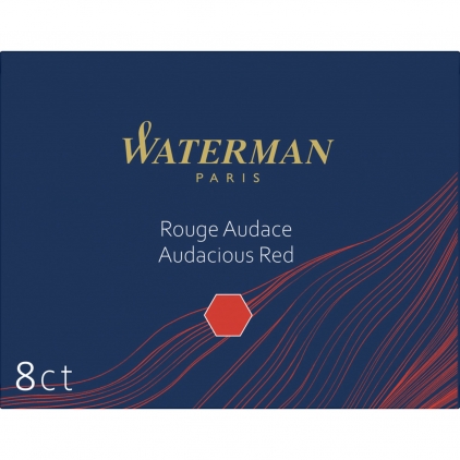 Set 8 Cartuse Large Size Proprietar Waterman Standard Audacious Red