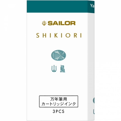 Set 3 Cartuse Standard Size Proprietar Sailor Shikiori Fall Yamadori Blue
