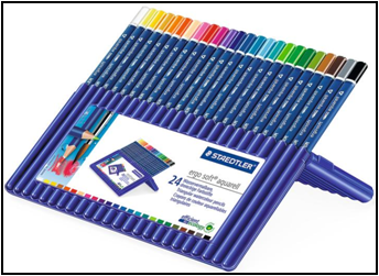 Creioane color Ergosoft acuarela 24/set 156 SB24
