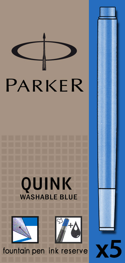 Albastru lavabil  Parker Cartus Quink Standard
