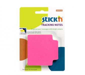 Tracking notes 70 x70 mm, 50 file/set, Stick
