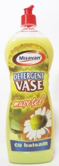 Detergent vase Misavan, cu balsam,Musetel 1L